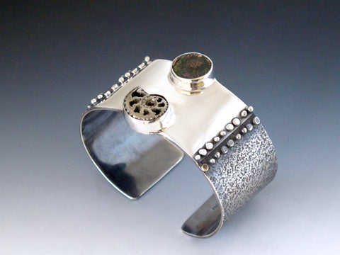 Nailed it! Cuff with ancient coin and pyratized druse Lucian