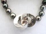 Tahitian Pearls with Large High Polish Gravity Clasp