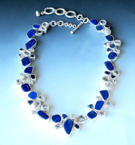 Bravo Blue and White! Necklace One of A Kind