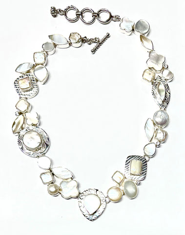 Cascade in White and Sterling