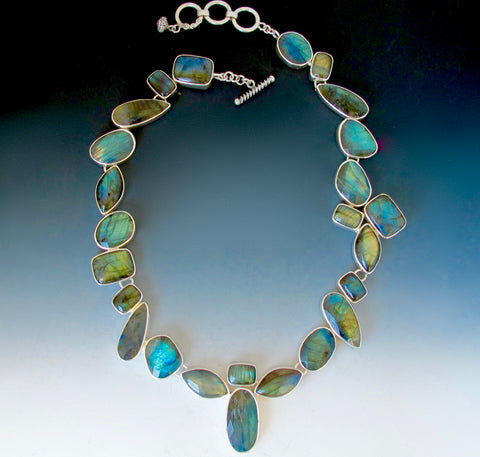 One of a kind labradorite necklace