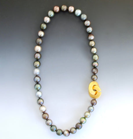 Tahitian Pearls with Gold Gravity Clasp