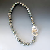 Tahitian Pearls with Large High Polish Gravity Clasp