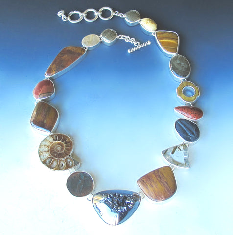 One of A Kind Earth-tone necklace